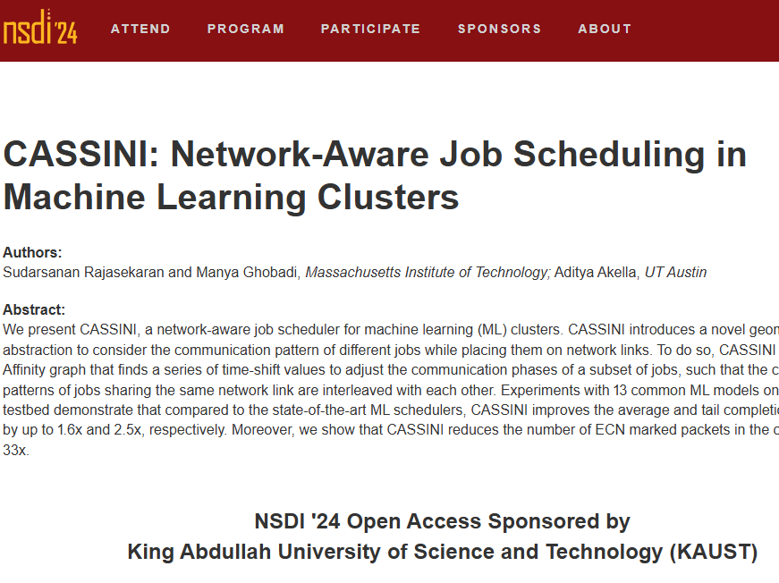 CASSINI: Network-Aware Job Scheduling in Machine Learning Clusters插图 CASSINI: Network-Aware Job Scheduling in Machine Learning Clusters插图